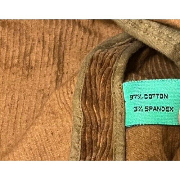 Tibi Women's Brown Corduroy Blazer Size 4 Elbow Patches Slim Fit Casual Jacket - Picture 4 of 4